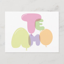 Cartão Postal Te amo - Eu te amo em espanhol