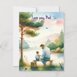 Cartão Postal Te amo, Pai