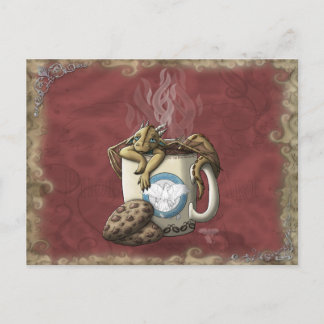 Cartão Postal [Tea Cup Dragon] Café