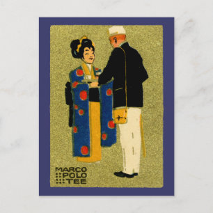 Cartão Postal Tea Marco Polo 1915