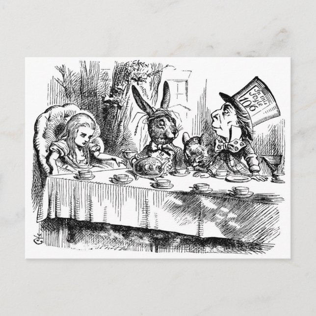 Cartão Postal Tea Party & Madness (Frente)