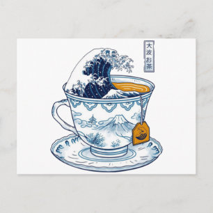 Cartão Postal Tea Wave Japonês