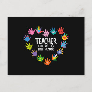 Cartão Postal Teacher of Tiny Humans Kindergarten Preschool