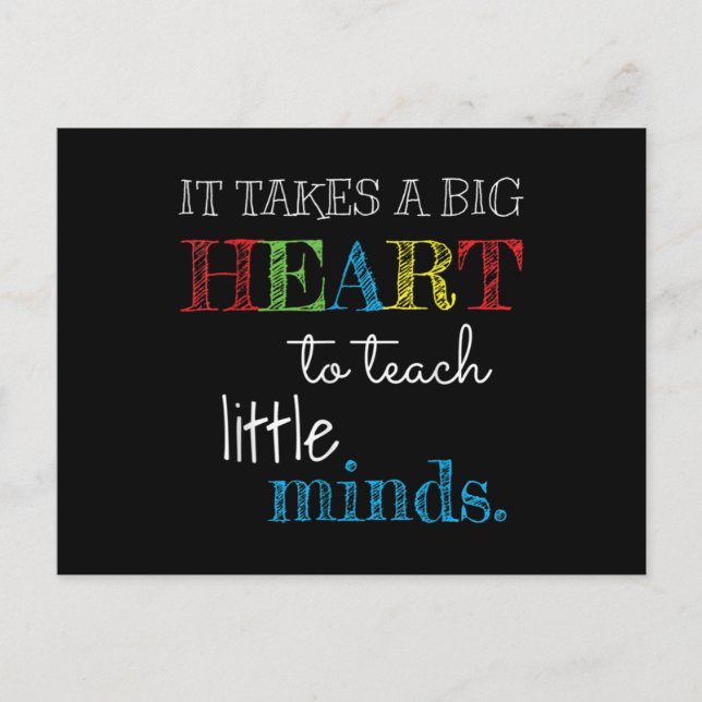 Cartão Postal Teacher- Teacher Appreciation- Teacher (Frente)