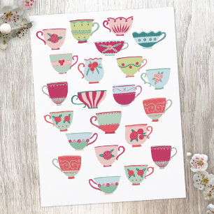 Cartão Postal Teacup Cute