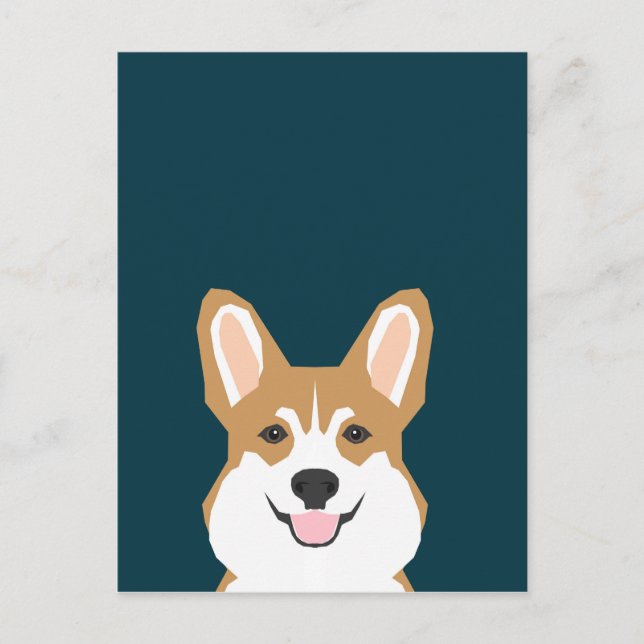 Cartão Postal Teagan - Welsh Corgi (Frente)
