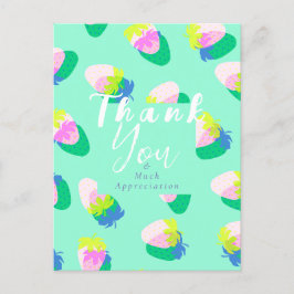 Cartão Postal Teal de Morango