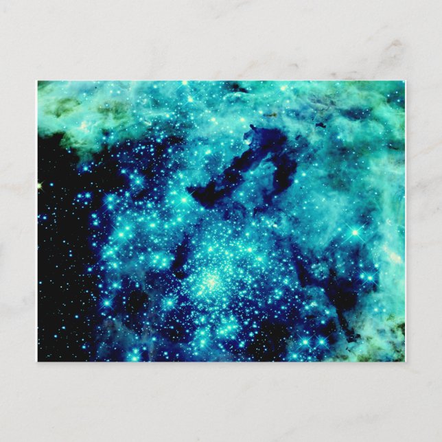 Cartão Postal Teal Galaxy (Frente)