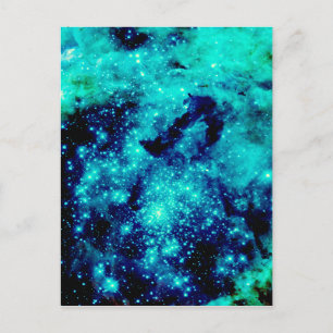 Cartão Postal Teal Galaxy