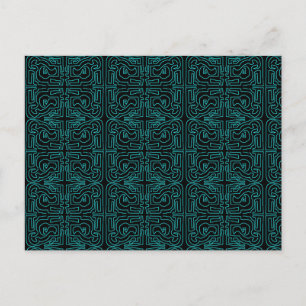 Cartão postal Teal Maze por Mark Edward Westerfiel