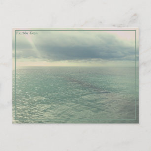 Cartão Postal Teal Ocean Vintage Fotografia Editável