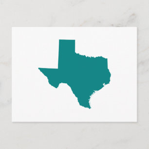 Cartão Postal Teal para Texas