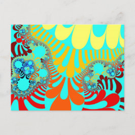 Cartão Postal Teal Rainbow Mod