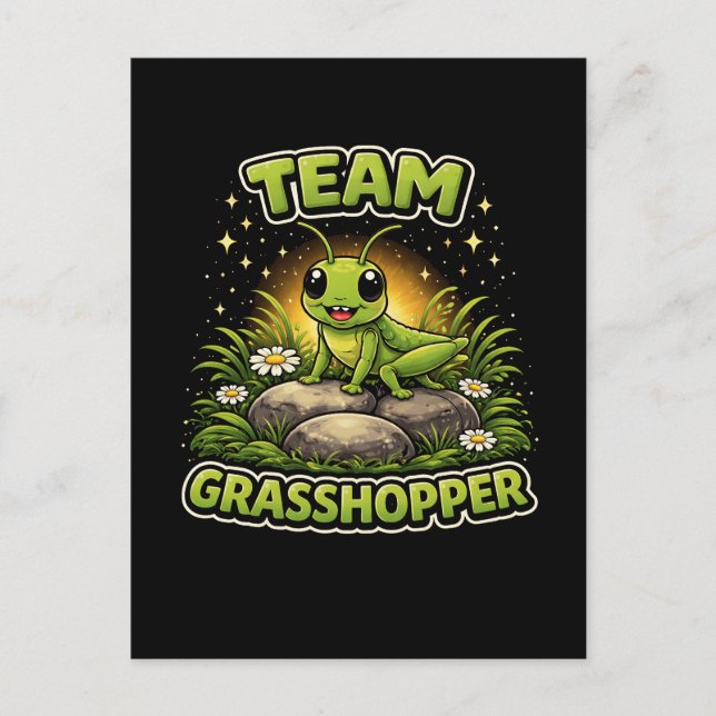 Cartão Postal Team Grasshopper (Frente)