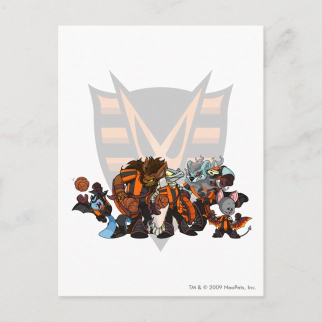 Cartão Postal Team Haunted Woods Group (Frente)