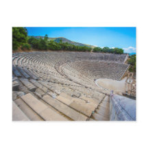 teatro antigo em Epidaurus, Argolis, piscina