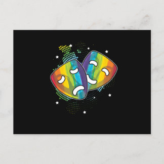 Cartão Postal Teatro Ator de Cinema Atriz Rainbow LGBT G