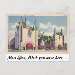 Cartão Postal Teatro Chinês, Hollywood, Califórnia