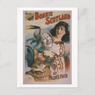 Cartão Postal Teatro de Vintage "Bonnie Scotland"