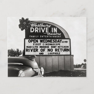 Cartão Postal Teatro Drive-In, 1954