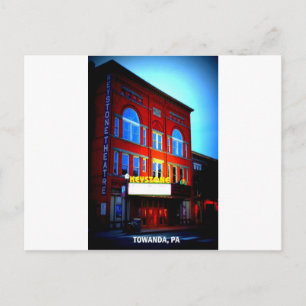 CARTÃO POSTAL TEATRO KEYSTONE - TOWANDA, PENNSYLVÂNIA
