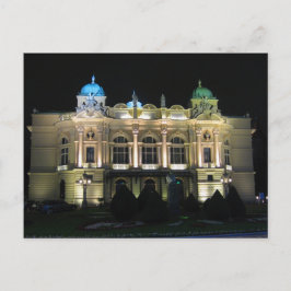 Cartão Postal Teatro Kraków Juliusz Słowacki.