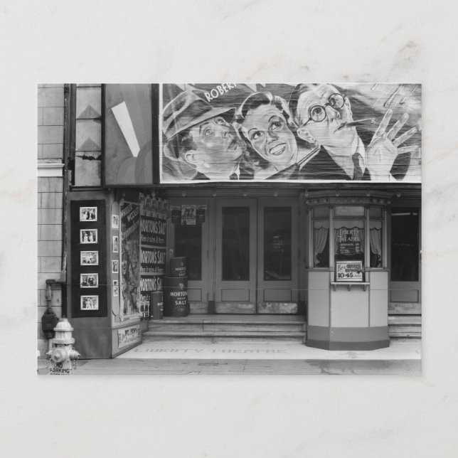 Cartão Postal Teatro Liberdade em Nova Orleans, 1935 (Frente)