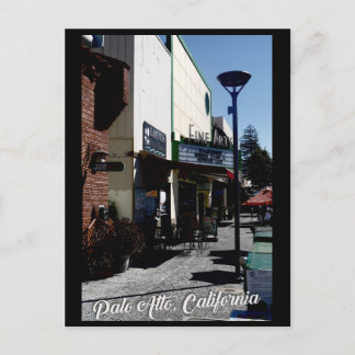 Cartão Postal Teatro na California Ave, Palo Alto, Califórnia