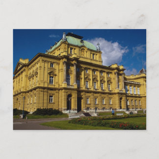 Cartão Postal Teatro Nacional Croata, Zagreb, Croácia