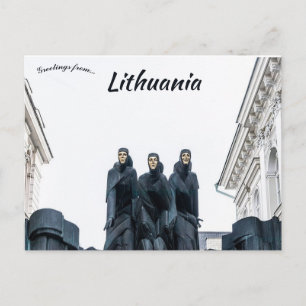 Cartão Postal Teatro Nacional de Drama na Lituânia