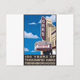 Cartão Postal Teatro Oaks na Avenida Solano em Berkeley, CA