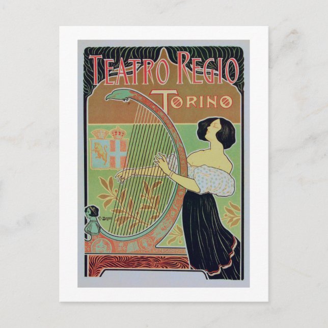 Cartão Postal Teatro Regio Torino (Frente)