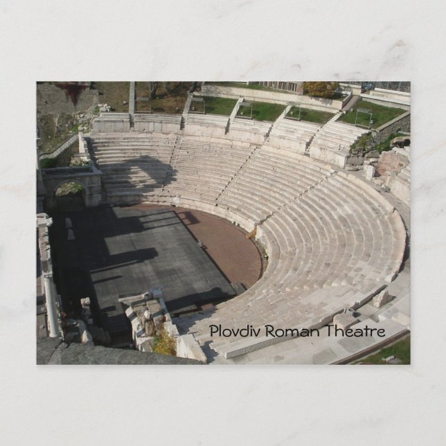 Cartão Postal Teatro romano de Plovdiv (Frente)