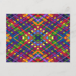 Cartão Postal Tecido Brilhante