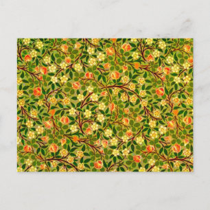 Cartão postal-Tecido de Vintage/Moda-William Morri