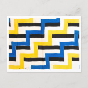 Cartão Postal Tecido simultâneo Sonia Delaunay