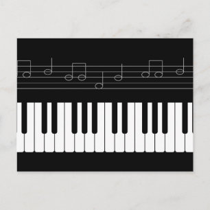 Cartão Postal Teclado de piano
