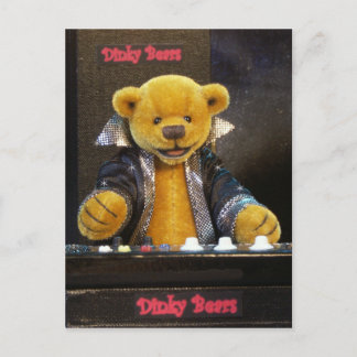 Cartão Postal Teclado Dinky Bears