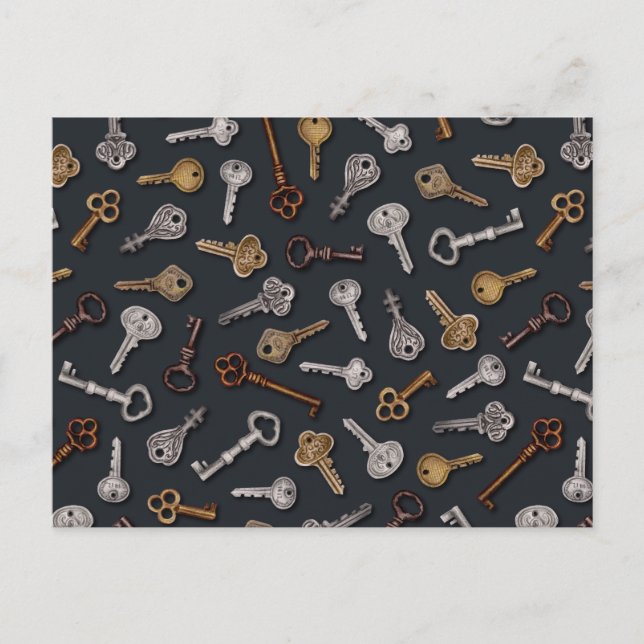 Cartão Postal Teclas Vintage e Antique (Frente)