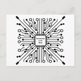 Cartão Postal Tecnologia é o meu uso