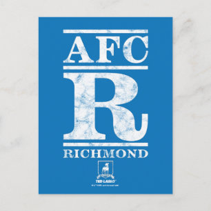 Cartão Postal Ted Lasso   Logotipo de texto AFC R Richmond