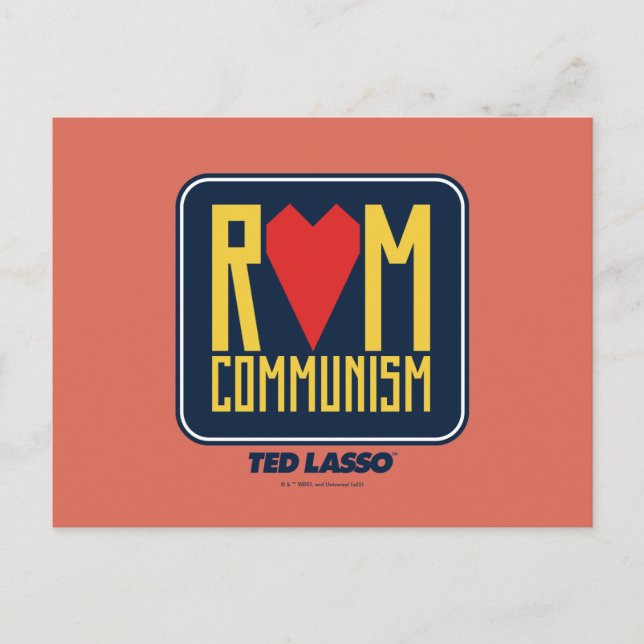 Cartão Postal Ted Lasso | Rom Communism Graphic (Frente)