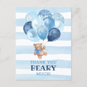 Cartão Postal Teddy Bear Muito Obrigado