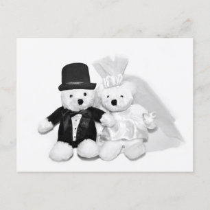 Cartão Postal Teddy Bear Wedding