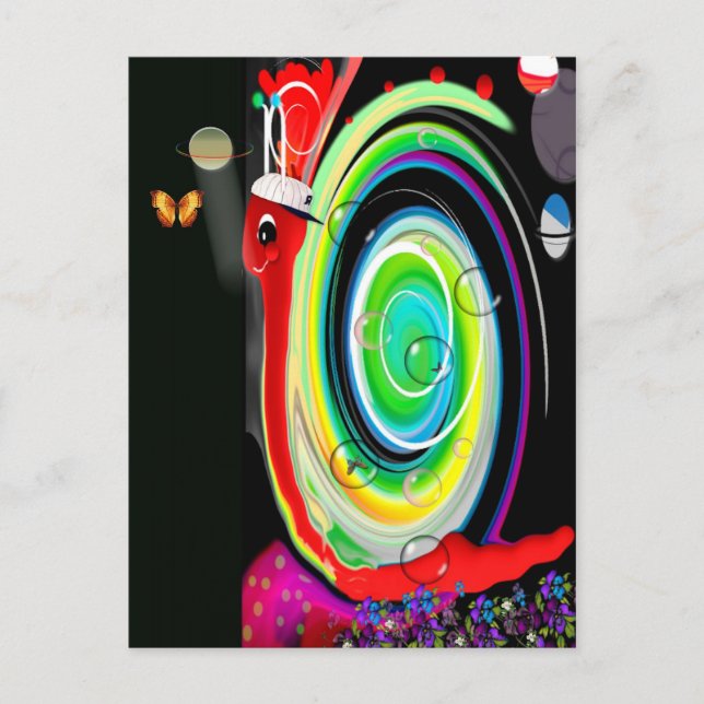 Cartão Postal TedTheSnail (Frente)