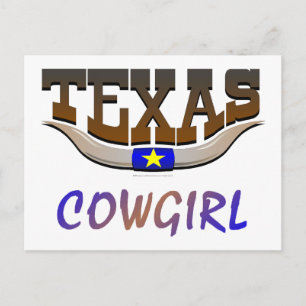 Cartão Postal TEE Texas Cowgirl