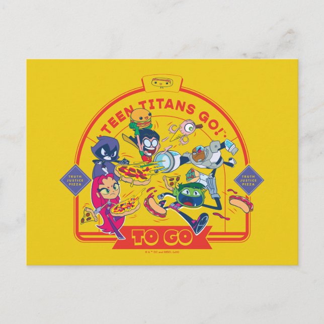 Cartão Postal Teen Titans Go! Ir (Frente)
