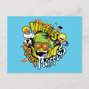 Cartão Postal Teen Titans Go! Waffles de Beast Boy