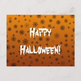 Cartão Postal Teia de Aranha de Halloween