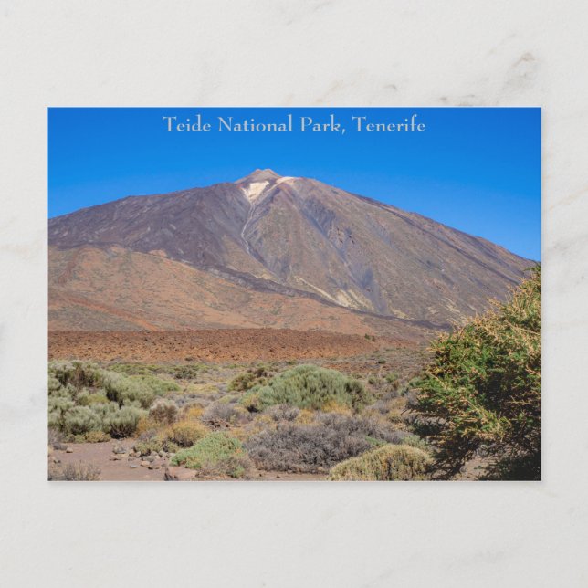 Cartão Postal Teide National Park, Cartão-postal Tenerife (Frente)